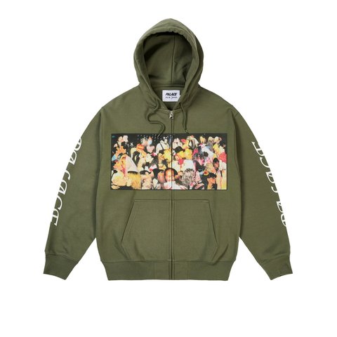 Palace DICK JEWELL ZIP HOOD THE DEEP GREEN - Style 3