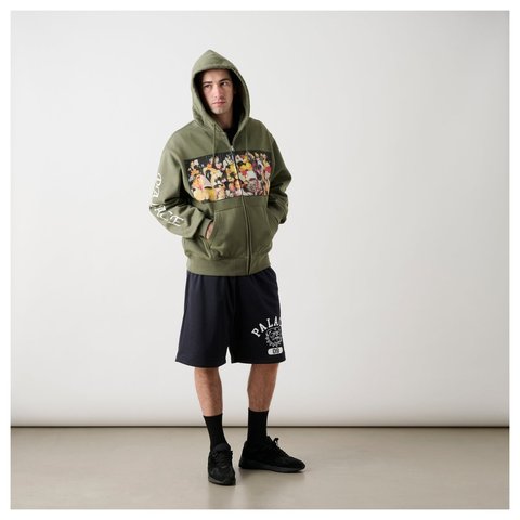 Palace DICK JEWELL ZIP HOOD THE DEEP GREEN - Style 3