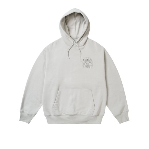 Palace PALTRUVIAN TRI HOOD CONCRETE GREY - Style 2