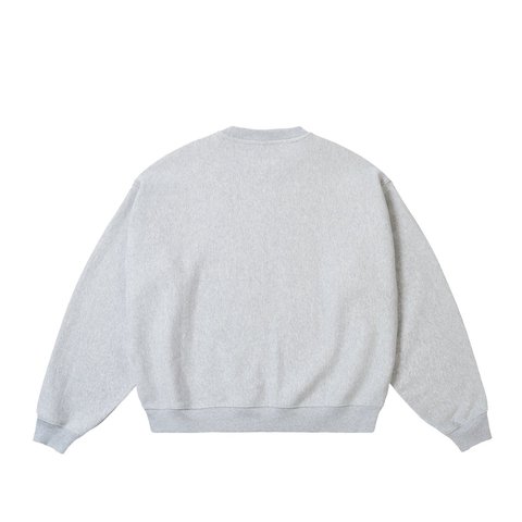 Palace UNISEX CREW GREY MARL - Style 6
