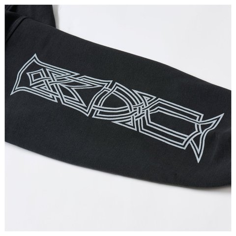 Palace Y SO CROSS PIGMENT HOOD BLACK - Style 2