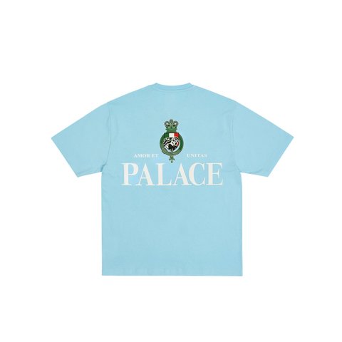 Palace HEAVY CREST T-SHIRT SKYLINE BLUE - Style 2