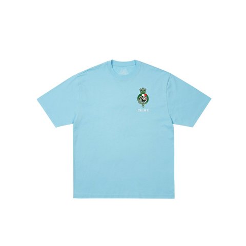 Palace HEAVY CREST T-SHIRT SKYLINE BLUE - Style 2