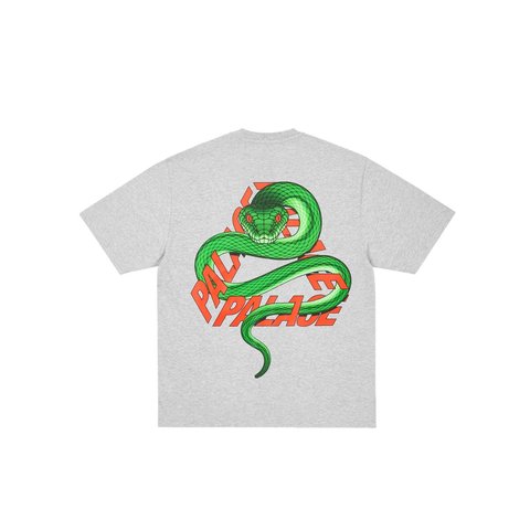 Palace SNAKEY P3 T-SHIRT GREY MARL - Style 2