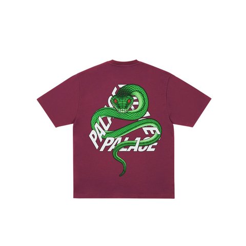 Palace SNAKEY P3 T-SHIRT RICH WINE - Style 2