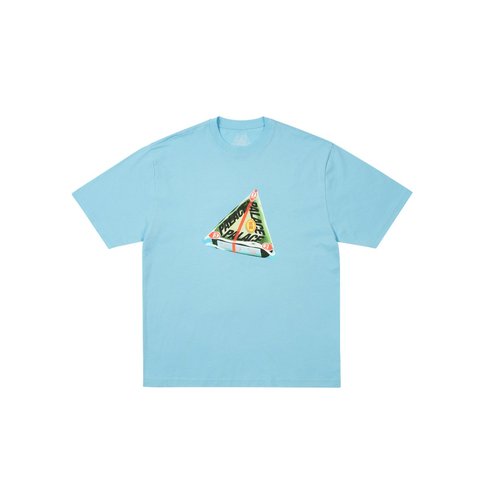 Palace TRI-ONIGIRI T-SHIRT SKYLINE BLUE - Style 1
