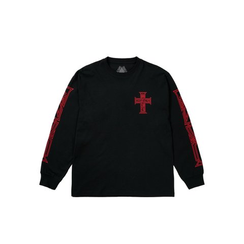 Palace Y SO CROSS LONGSLEEVE BLACK - Style 3