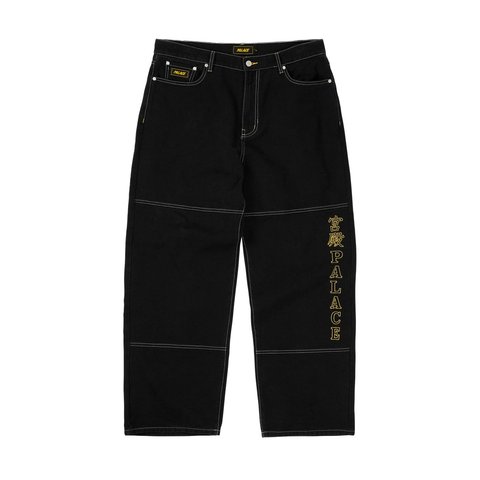 Palace BAGGY PANEL JEAN BLACK - Style 8