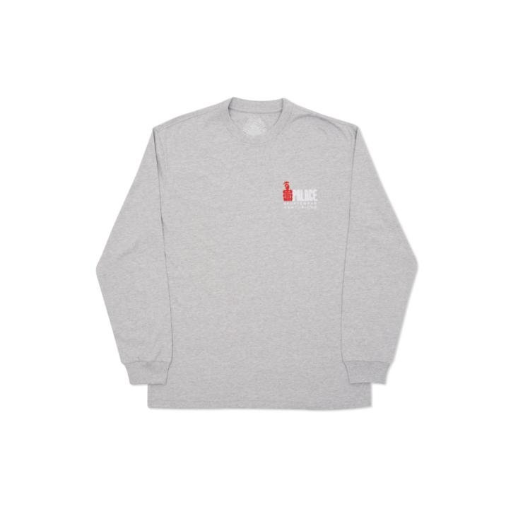 PALACE CENTURIAN LONGSLEEVE GREY MARL