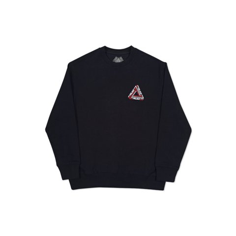 Palace TRI-CRIB CREW BLACK - Colorway