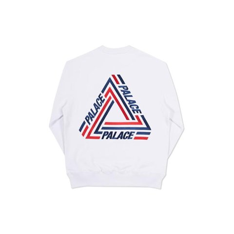 Palace TRI-CRIB CREW WHITE