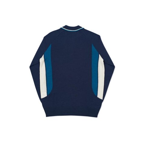 Palace POLO ZIP KNIT NAVY