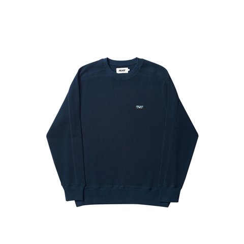 Palace WAFFLE ON 400G CREW NAVY - Colorway
