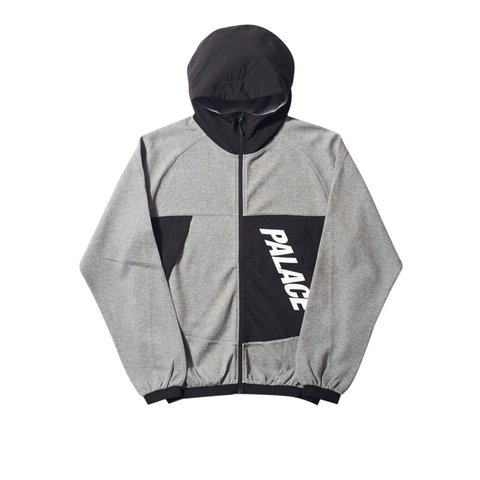 Palace P-TECH TRACK JACKET GREY HEATHER / BLACK - Colorway