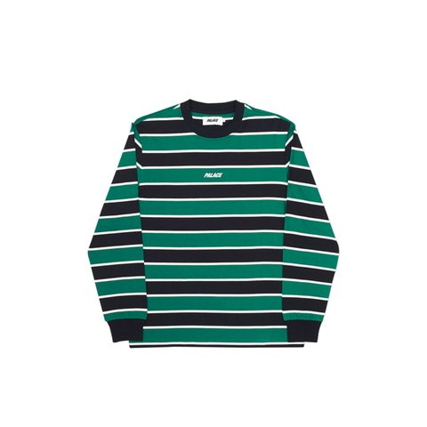 Palace BORDER LONGSLEEVE GREEN / BLACK - Colorway