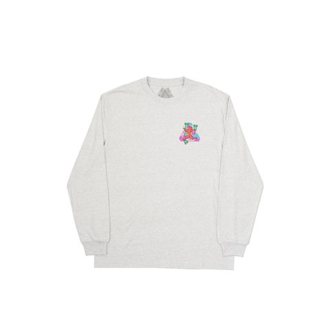 Palace DANCING MAN LONGSLEEVE GREY MARL - Colorway