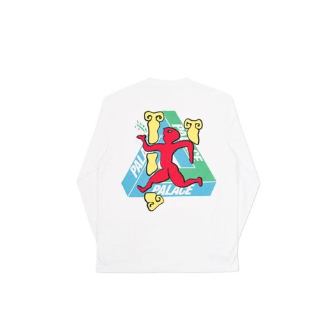 Palace DANCING MAN LONGSLEEVE WHITE