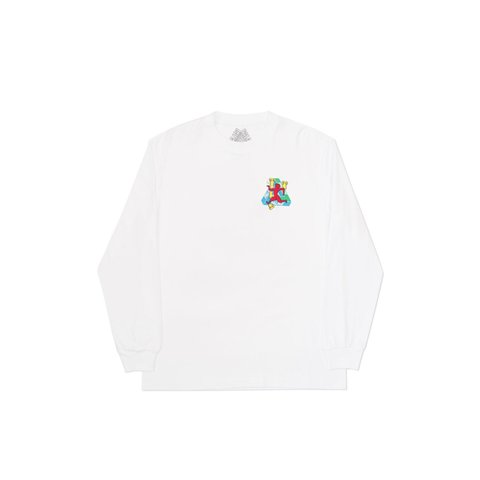 Palace DANCING MAN LONGSLEEVE WHITE - Colorway
