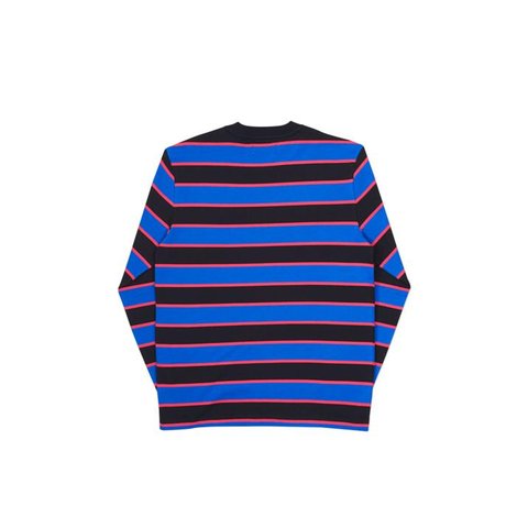 Palace BORDER LONGSLEEVE BLACK / BLUE