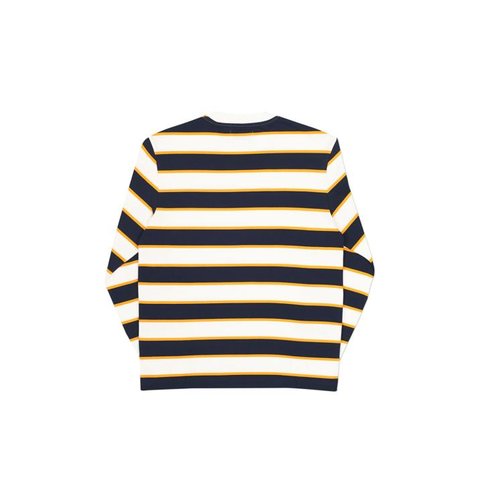 Palace BORDER LONGSLEEVE WHITE / NAVY