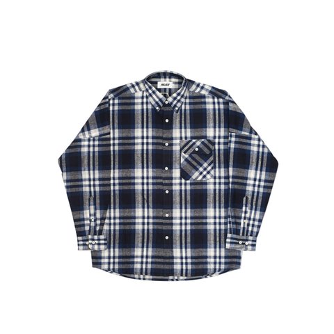 Palace LUMBER YAK SHIRT NAVY / INDIGO / WHITE - Colorway