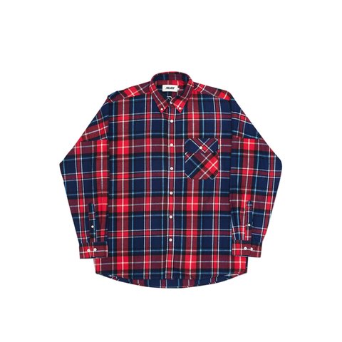 Palace LUMBER YAK SHIRT RED / BLUE / PLUM - Colorway