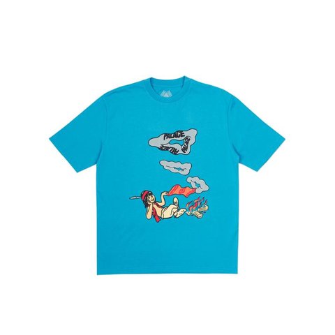 Palace SMOKE SIG T-SHIRT TEAL BLUE