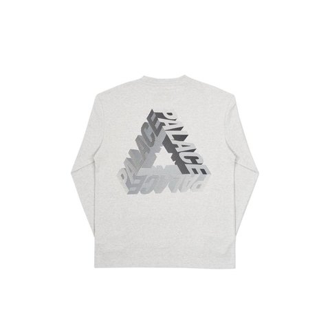 Palace P-3D LONGSLEEVE GREY MARL