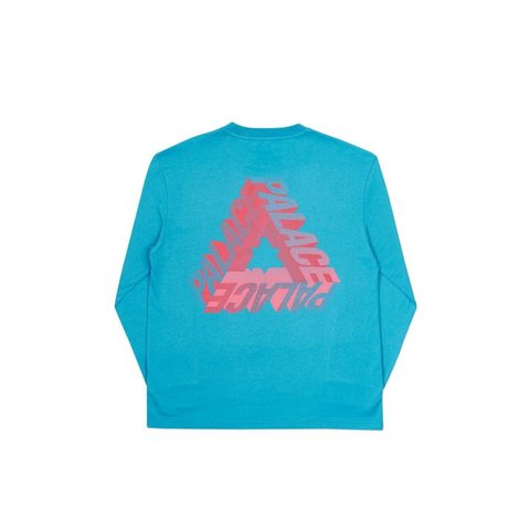 Palace P-3D LONGSLEEVE TEAL BLUE