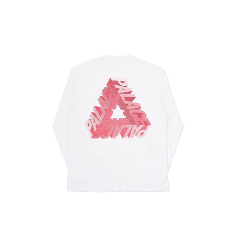 Palace P-3D LONGSLEEVE WHITE