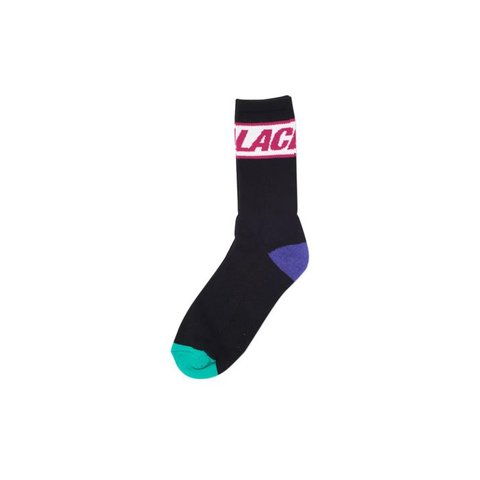 Palace FONT SOCK BLACK