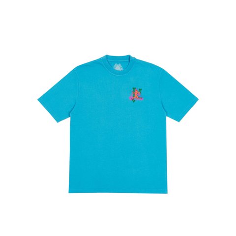 Palace DANCING MAN T-SHIRT TEAL BLUE - Colorway