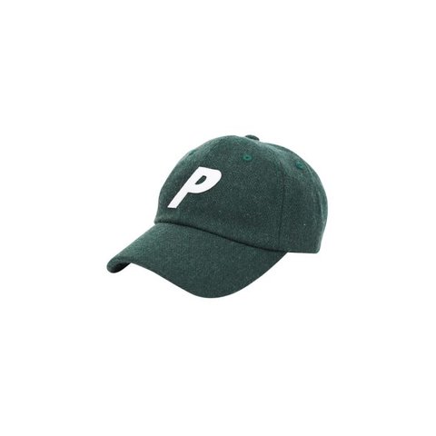 Palace P 6-PANEL GREEN MELTON WOOL
