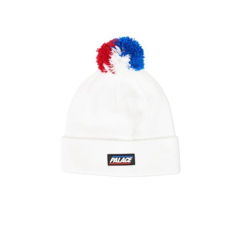 POPPIN BOBBLES BEANIE WHITE