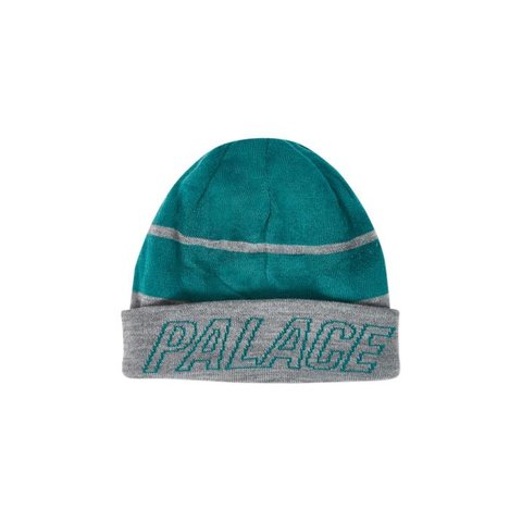 REVERSIBLE BEANIE GREY MARL / GREEN