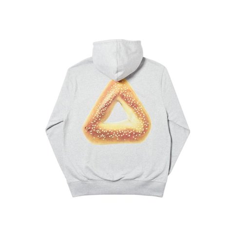 TRI-BAGEL HOOD GREY MARL