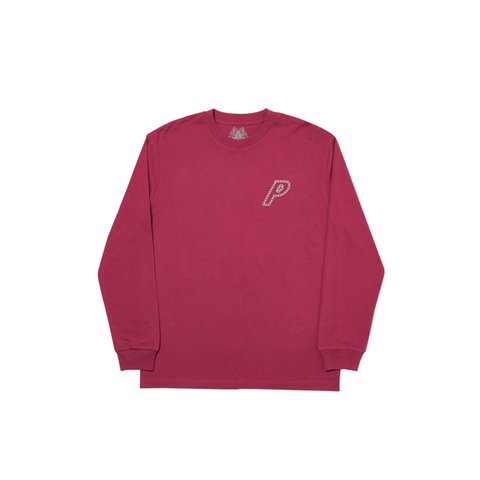 Palace P-LINK LONGSLEEVE CHERRY RED - Colorway