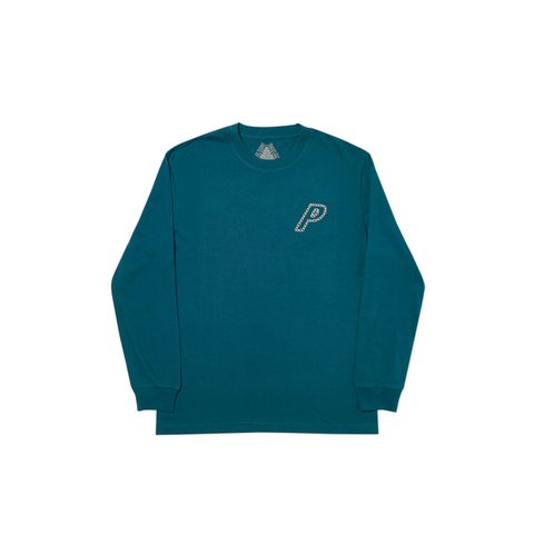 Palace P-LINK LONGSLEEVE FOREST GREEN - Colorway