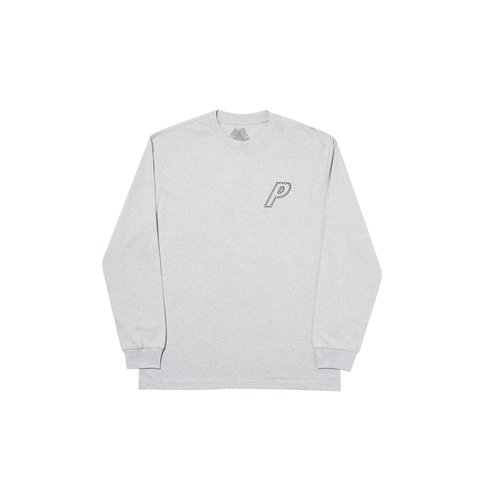 Palace P-LINK LONGSLEEVE GREY MARL - Colorway