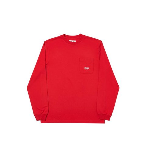P-LINE POCKET LONGSLEEVE RED