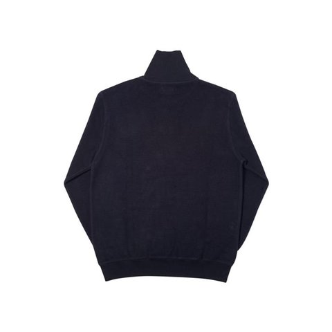BRUSHER ZIP NECK SWEAT BLACK