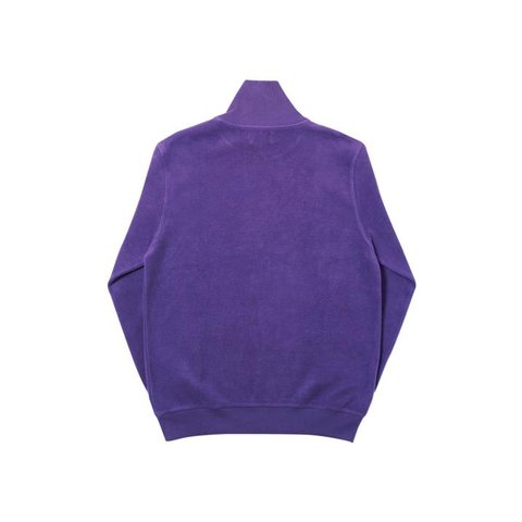 BRUSHER ZIP NECK SWEAT PURPLE