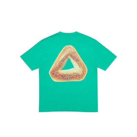 TRI-BAGEL T-SHIRT POOL GREEN