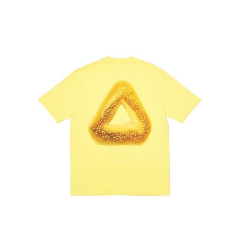 TRI-BAGEL T-SHIRT LIGHT YELLOW