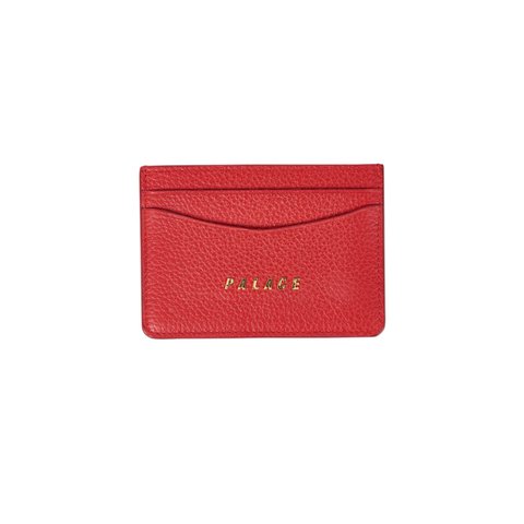 LEATHER CARD HOLDER RED