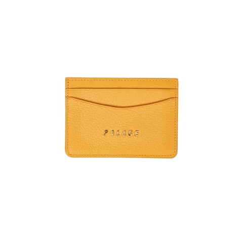 LEATHER CARD HOLDER YELLOW