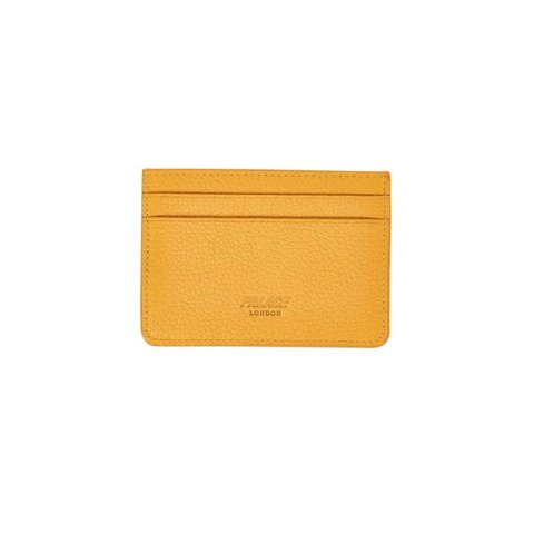 LEATHER CARD HOLDER YELLOW