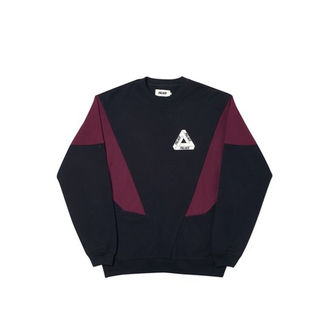 DROPPETH CREW BLACK / BURGUNDY