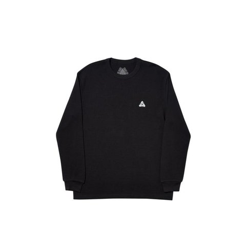 Palace SOFAR WAFFLE LONGSLEEVE BLACK