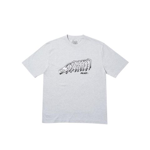 Palace DOMINO T-SHIRT GREY MARL